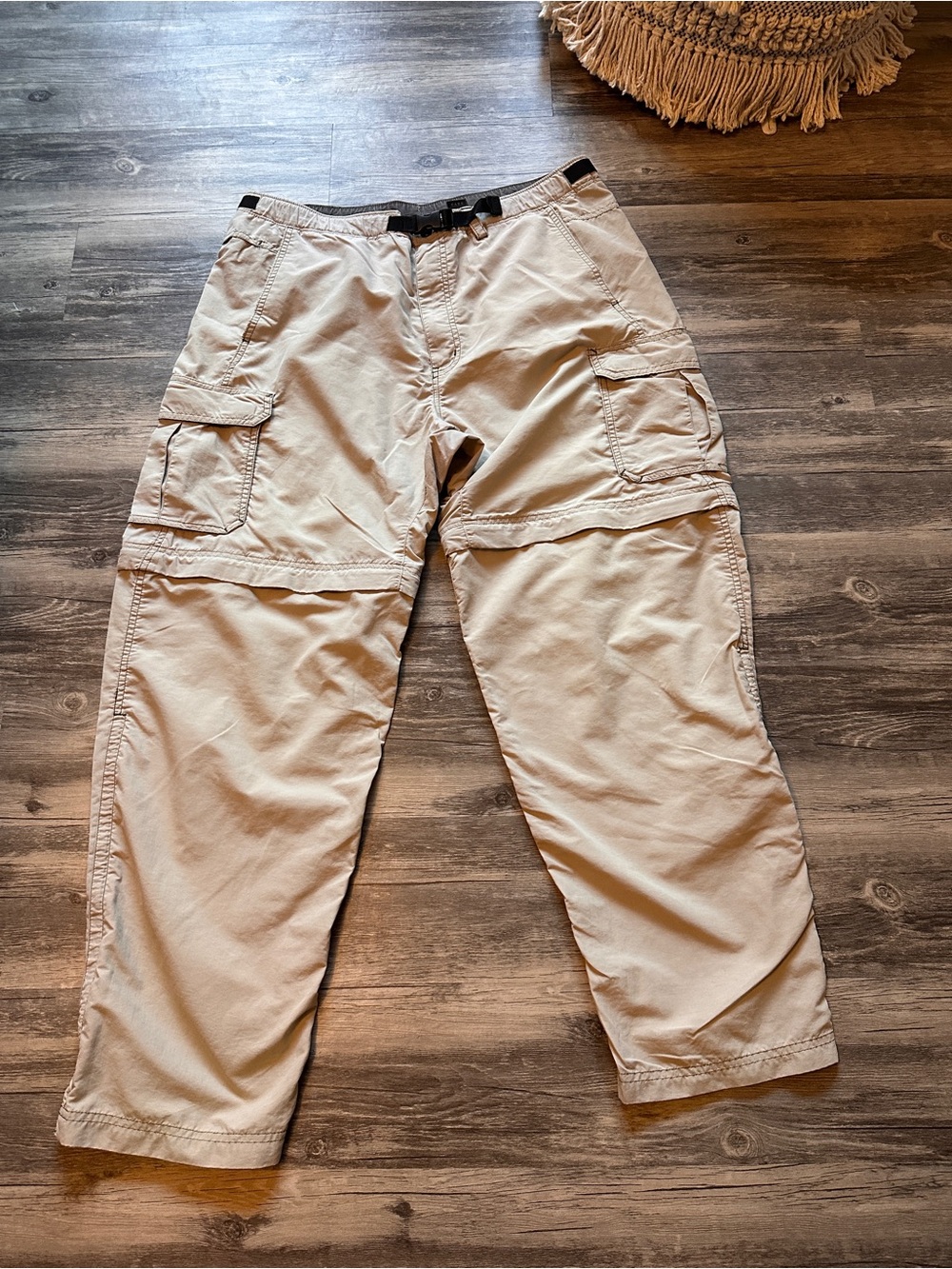 REI Men's Convertible Cargo Pants - Khaki/Tan size large